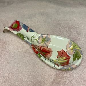 SOLD MacKenzie Childs Morning Glory Spoon Rest